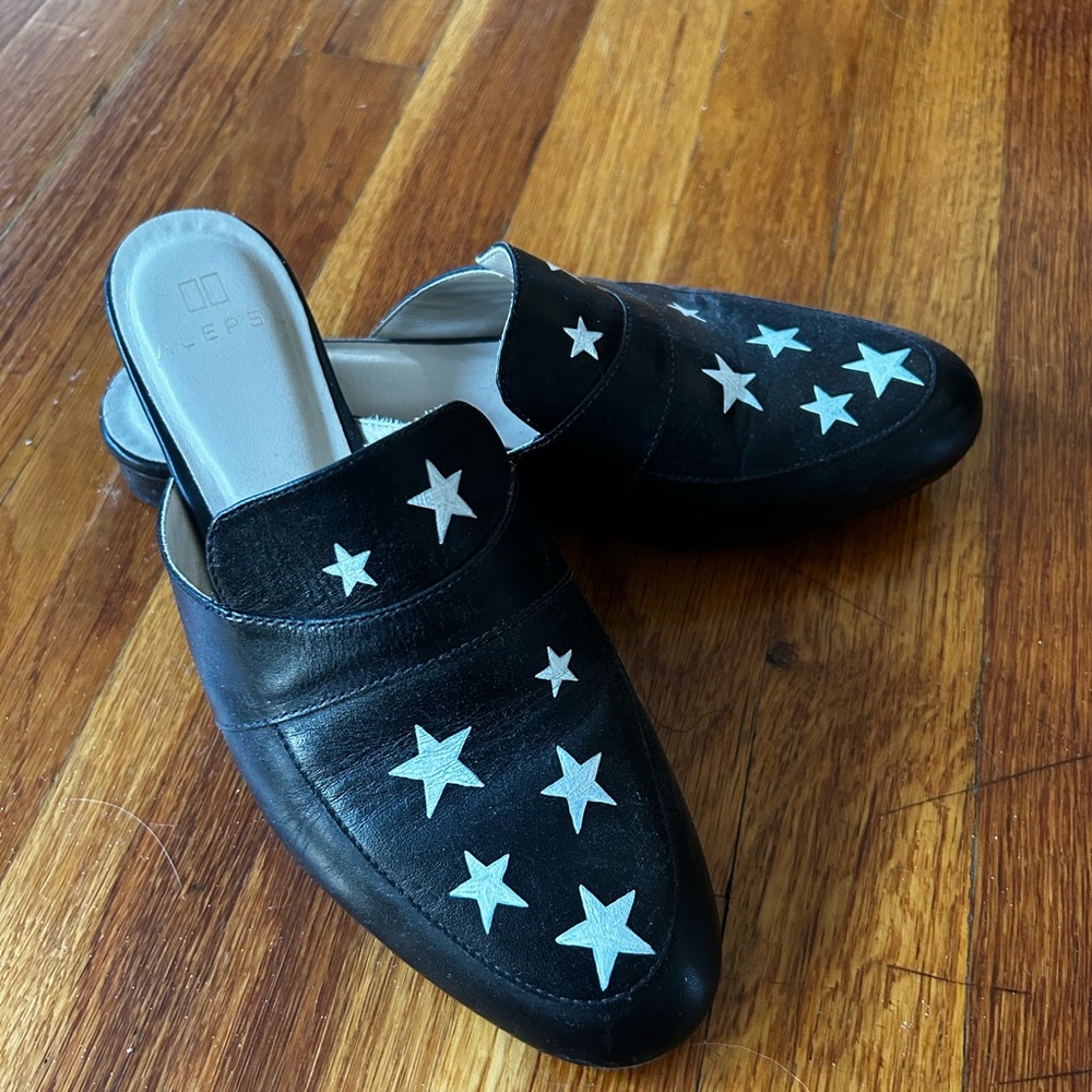 Starry Black Women's Mules